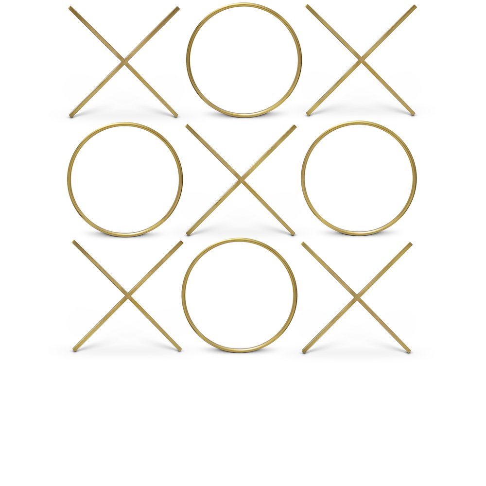 XOXO Gold Stainless Steel Wall Decor. Picture 1