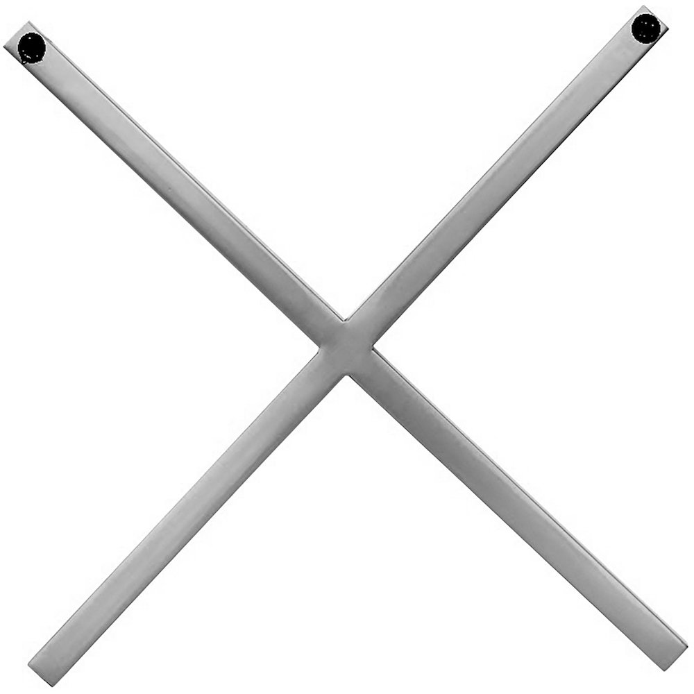 XOXO Chrome Stainless Steel Wall Decor. Picture 2