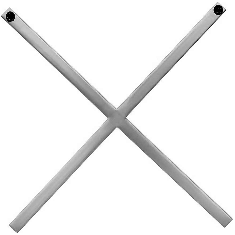 XOXO Chrome Stainless Steel Wall Decor. Picture 2