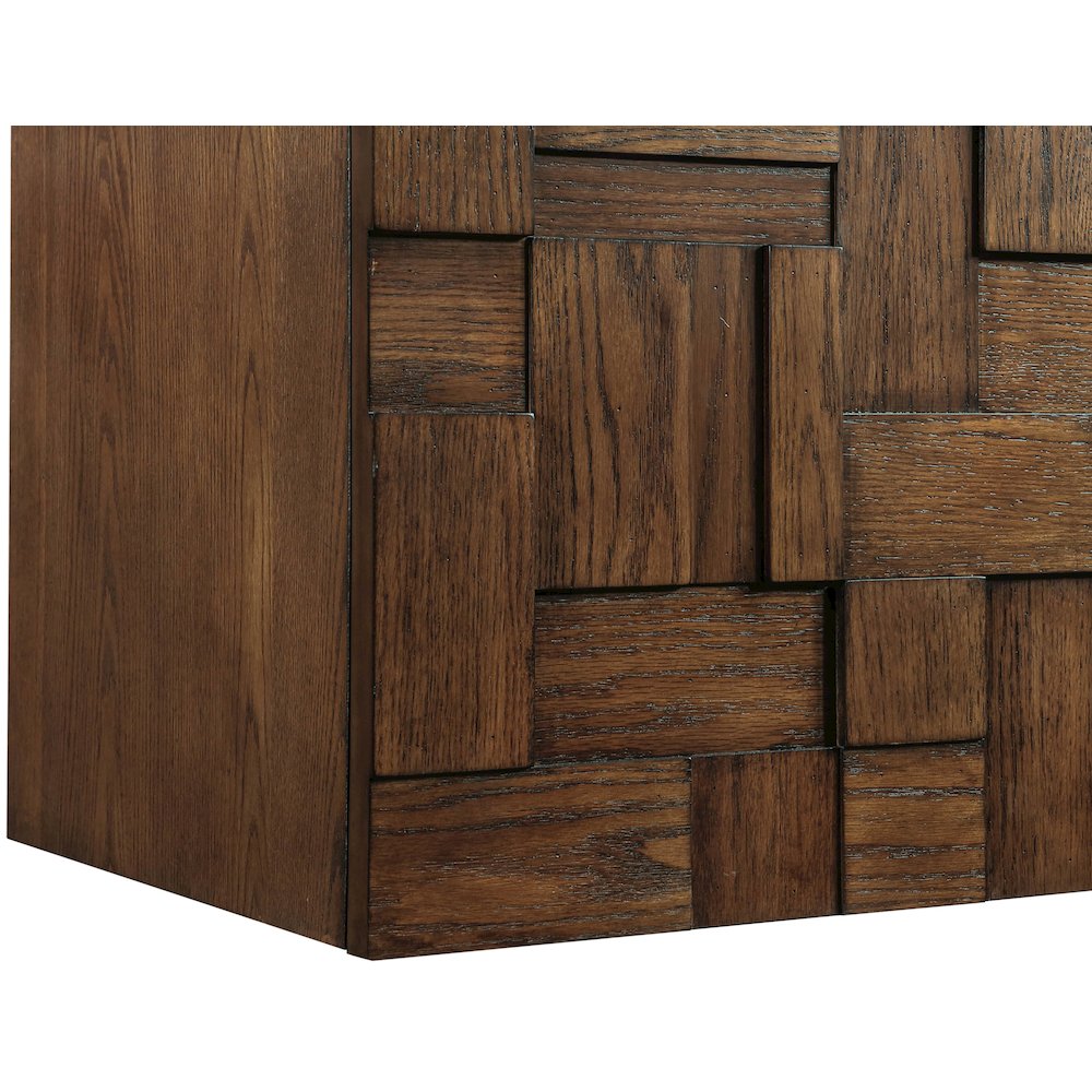 Leonardo 48" Brown Engineered Stone And Solid Wood Wall Mounted Bathroom Vanity. Picture 9