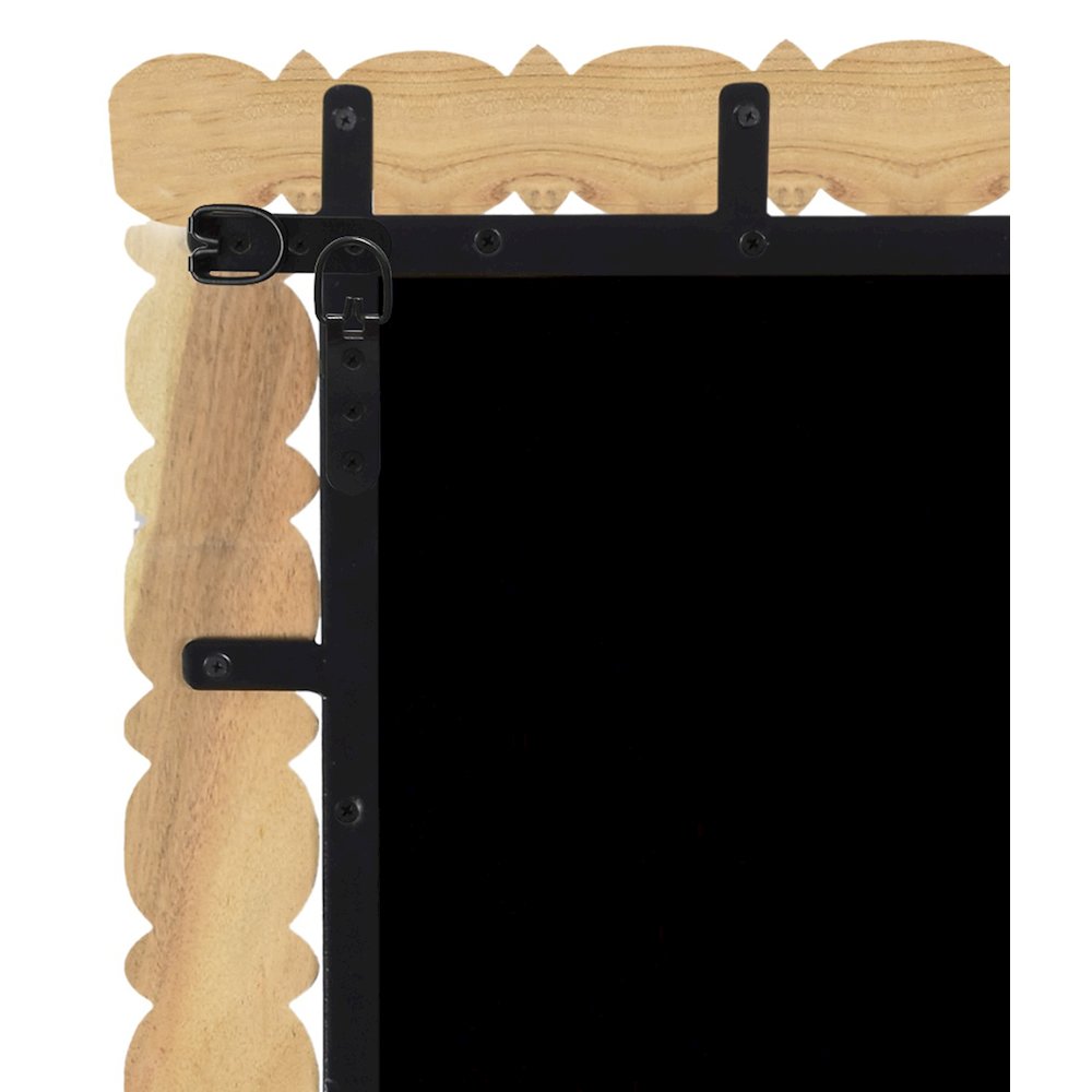 Aubrey Bleached Natural Oak Mirror. Picture 6