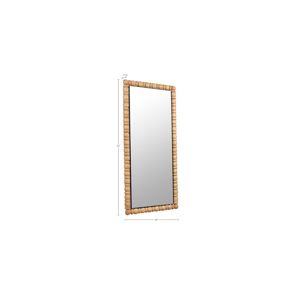 Aubrey Bleached Natural Oak Mirror. Picture 7