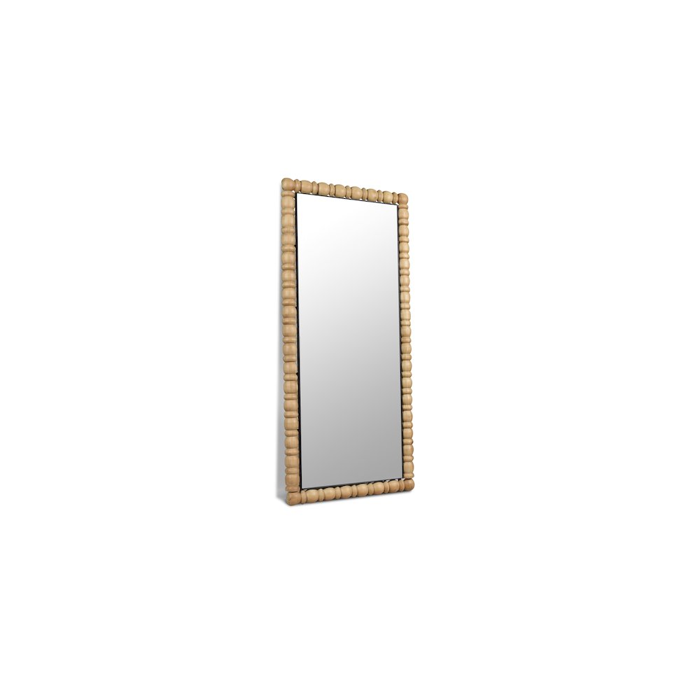 Aubrey Bleached Natural Oak Mirror. Picture 1