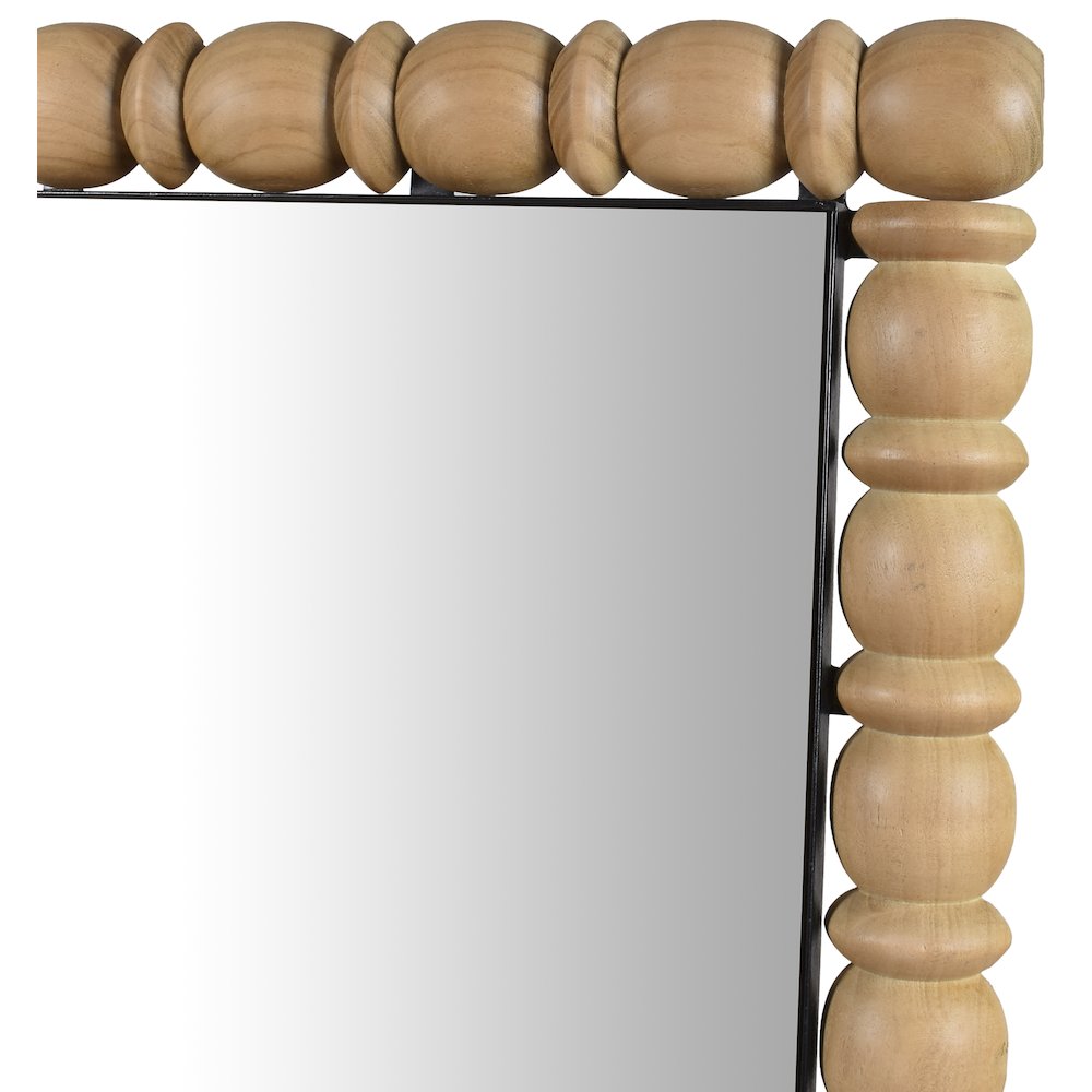 Aubrey Bleached Natural Oak Mirror. Picture 4