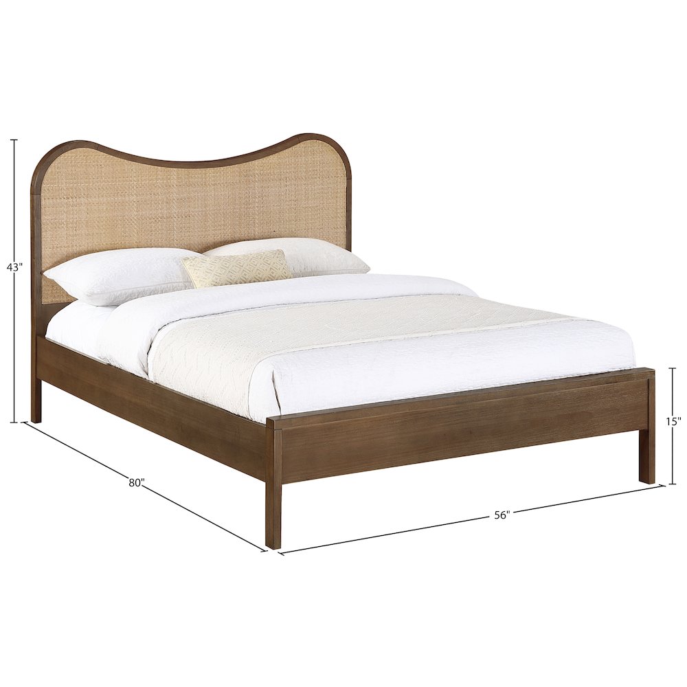 Windsor Brown Solid Wood Full Bed (3 Boxes). Picture 9