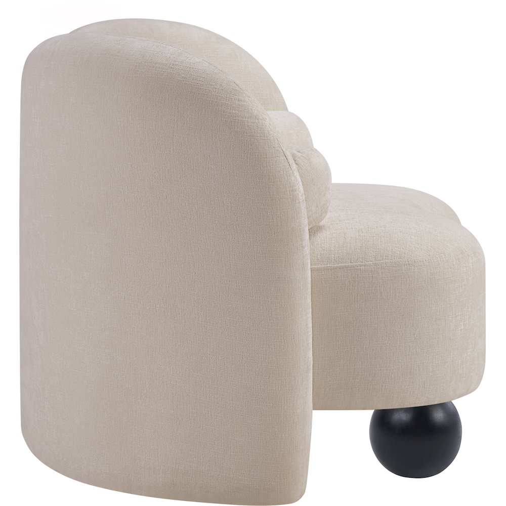 Daphne Beige Chenille Fabric Chair. Picture 5
