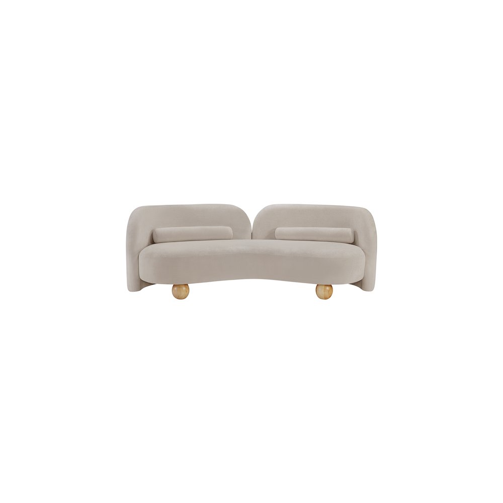Daphne Beige Chenille Fabric Sofa. Picture 4