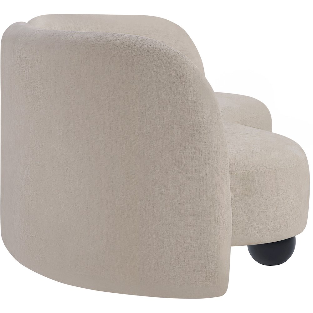 Daphne Beige Chenille Fabric Sofa. Picture 5