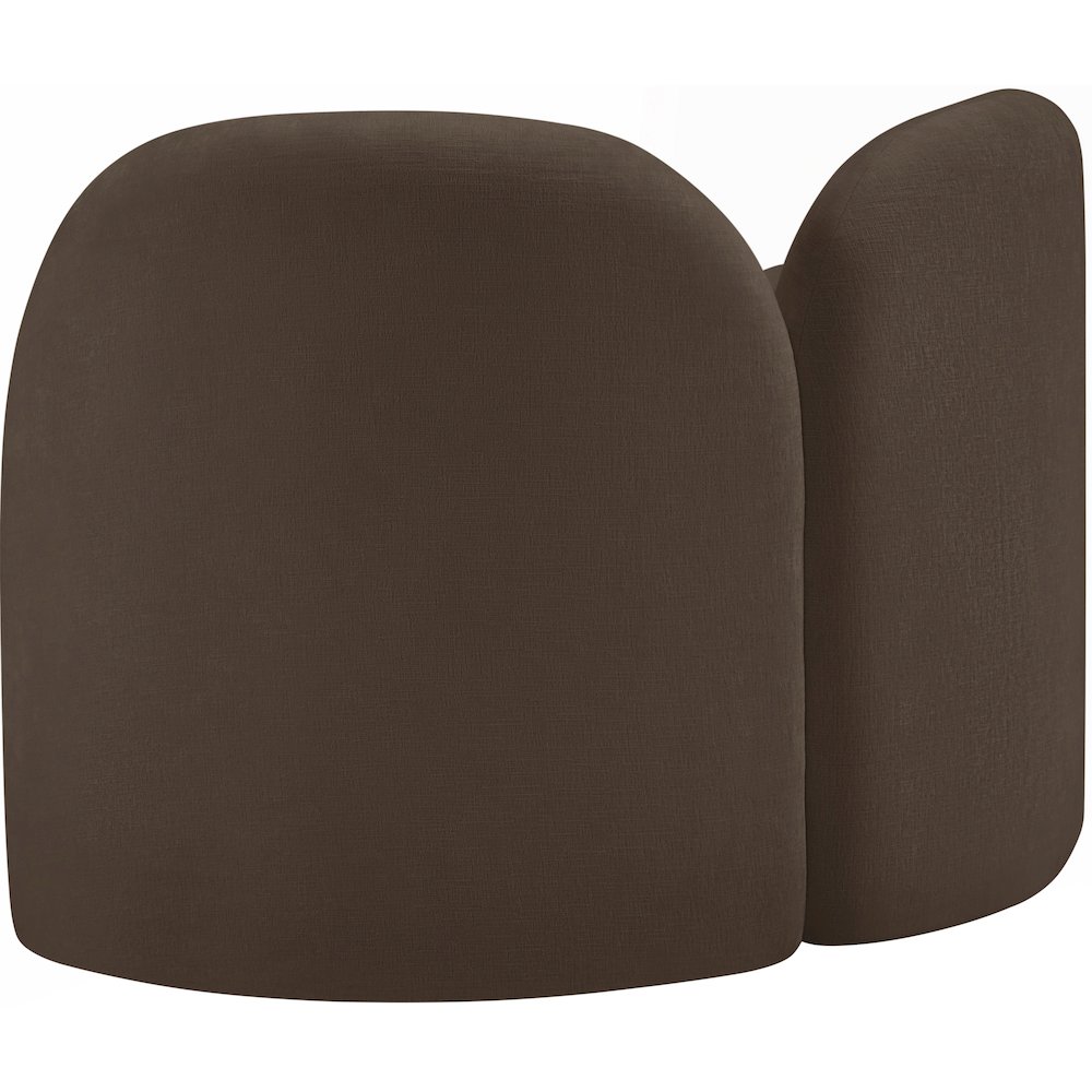 Daphne Brown Chenille Fabric Chair. Picture 7