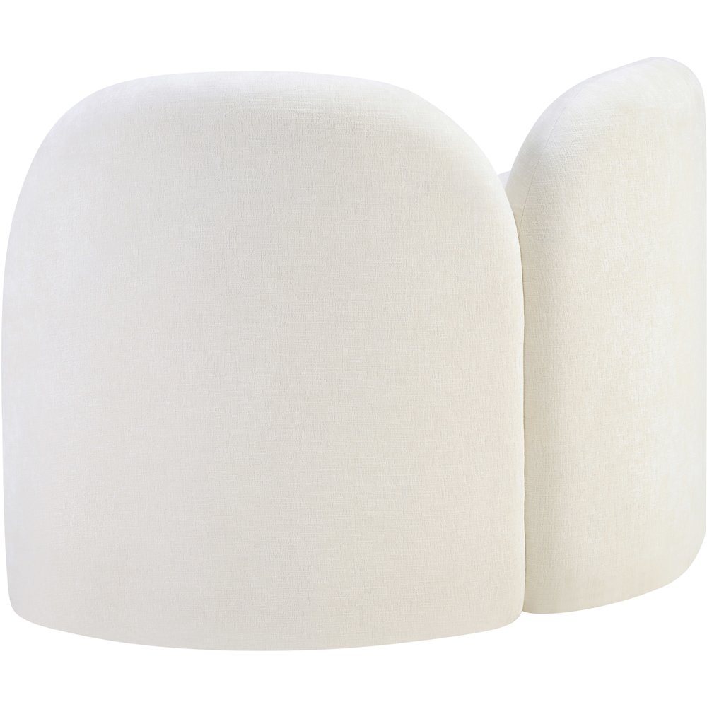 Daphne Cream Chenille Fabric Chair. Picture 7