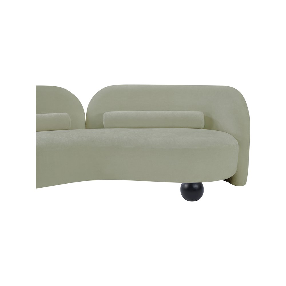 Daphne Mint Chenille Fabric Loveseat. Picture 19