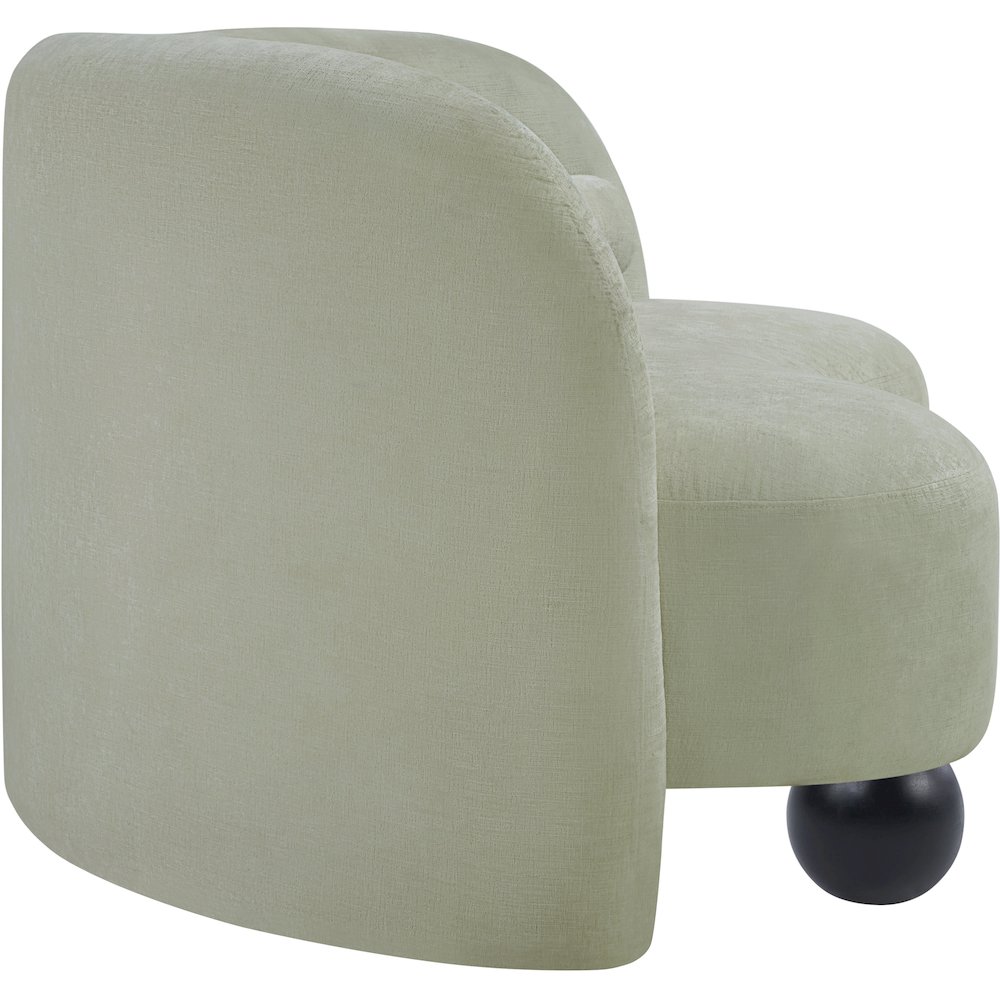 Daphne Mint Chenille Fabric Loveseat. Picture 5