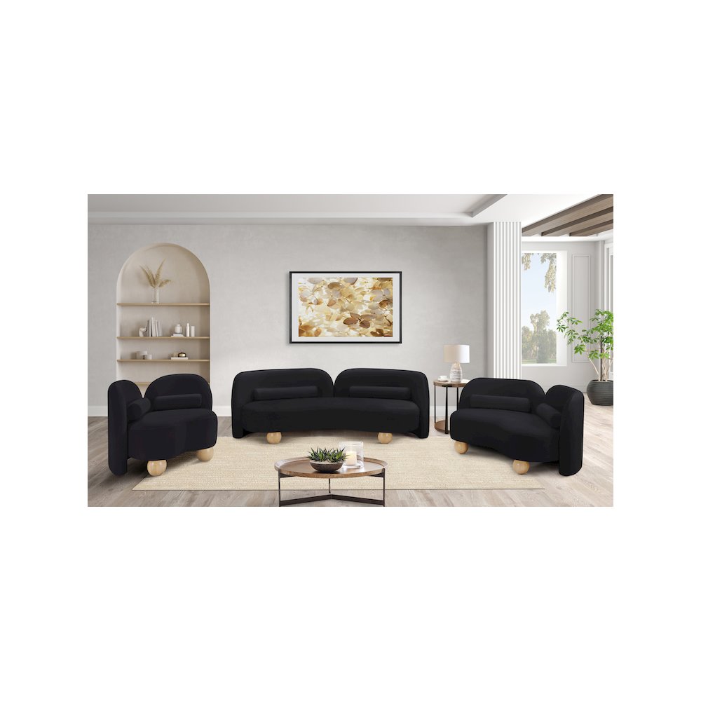 Daphne Black Velvet Chair. Picture 14