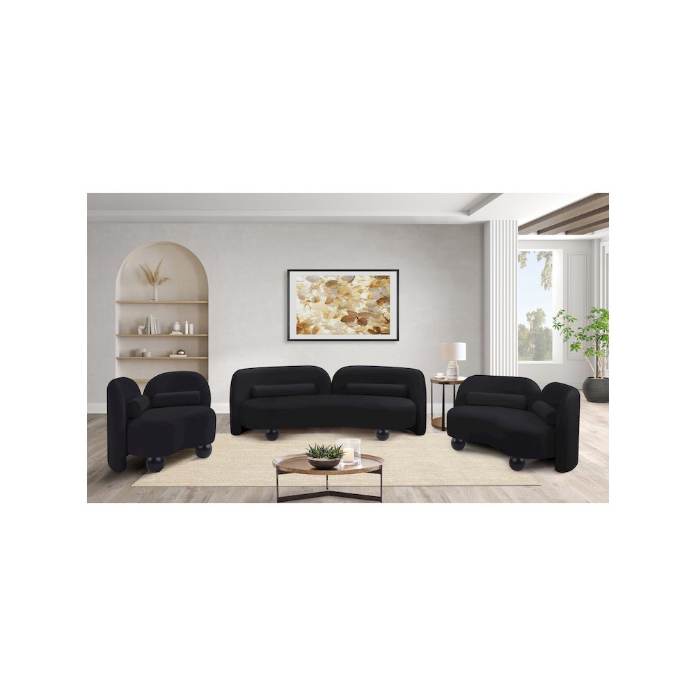 Daphne Black Velvet Chair. Picture 15
