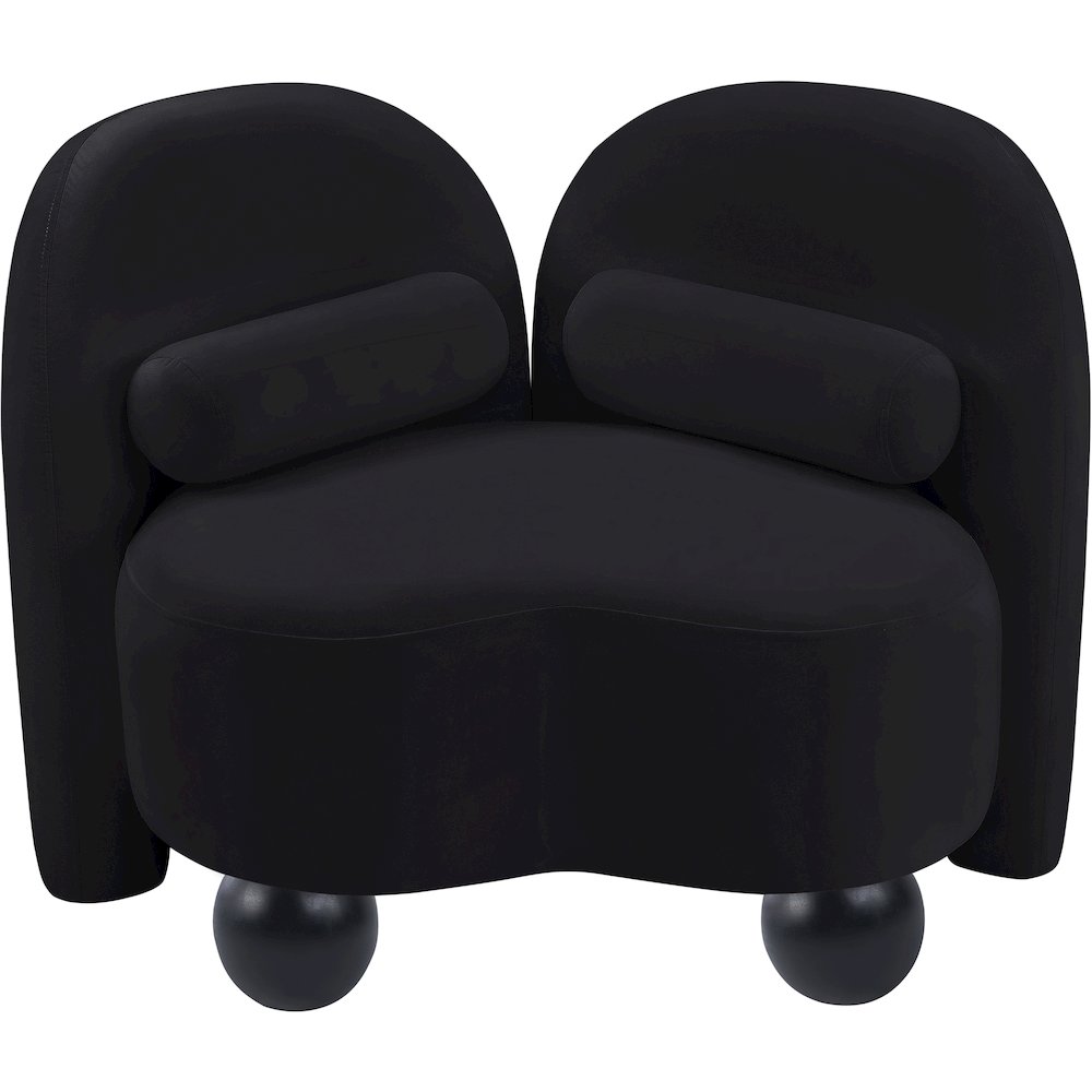 Daphne Black Velvet Chair. Picture 8