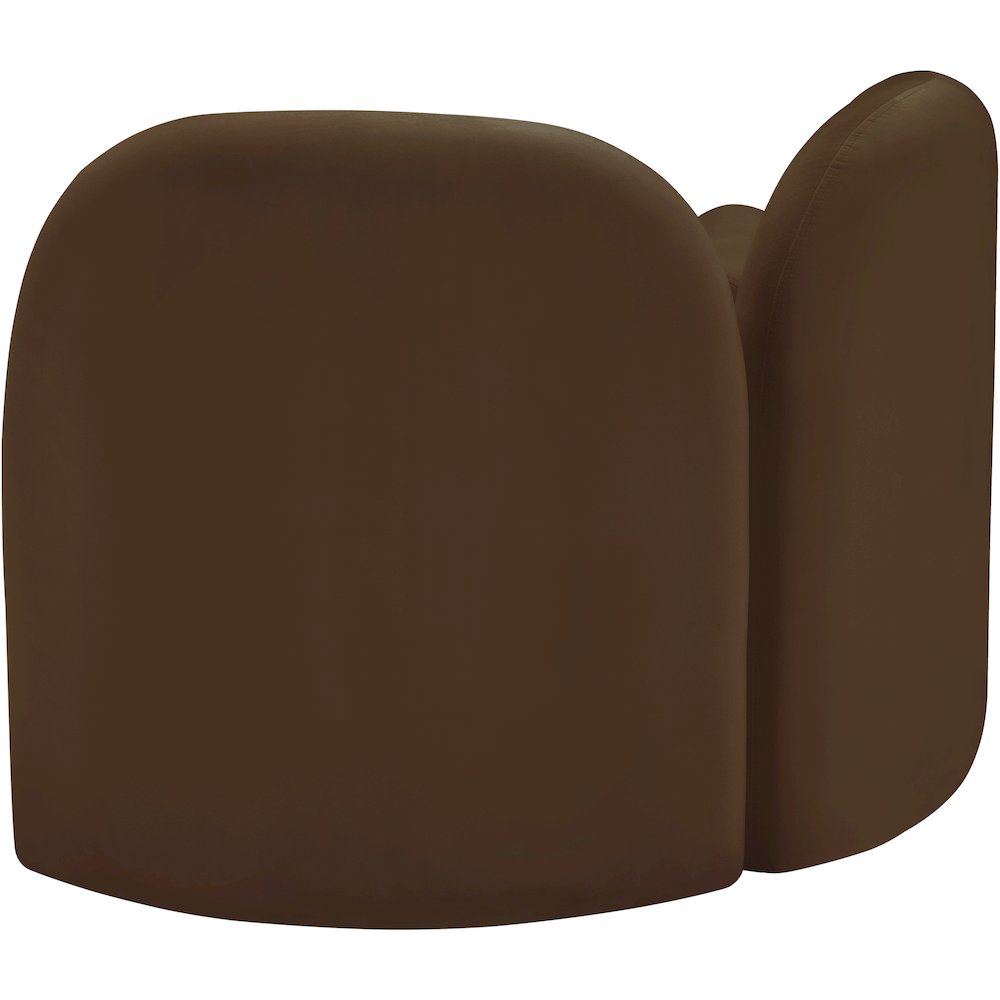 Daphne Brown Velvet Chair. Picture 7