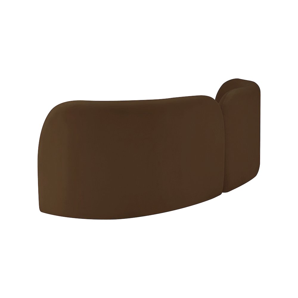 Daphne Brown Velvet Sofa. Picture 7