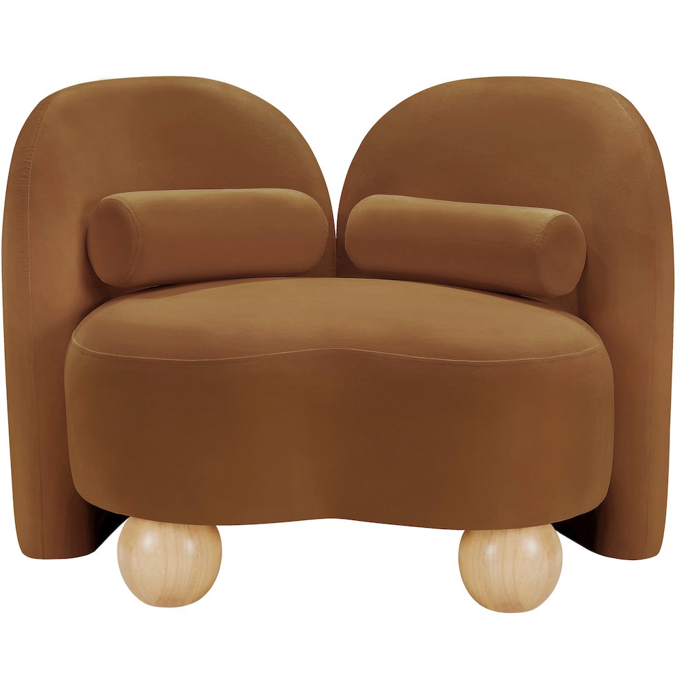 Daphne Saddle Velvet Chair. Picture 4