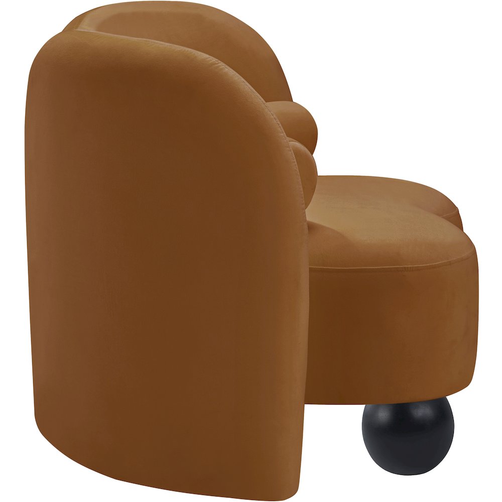 Daphne Saddle Velvet Chair. Picture 5