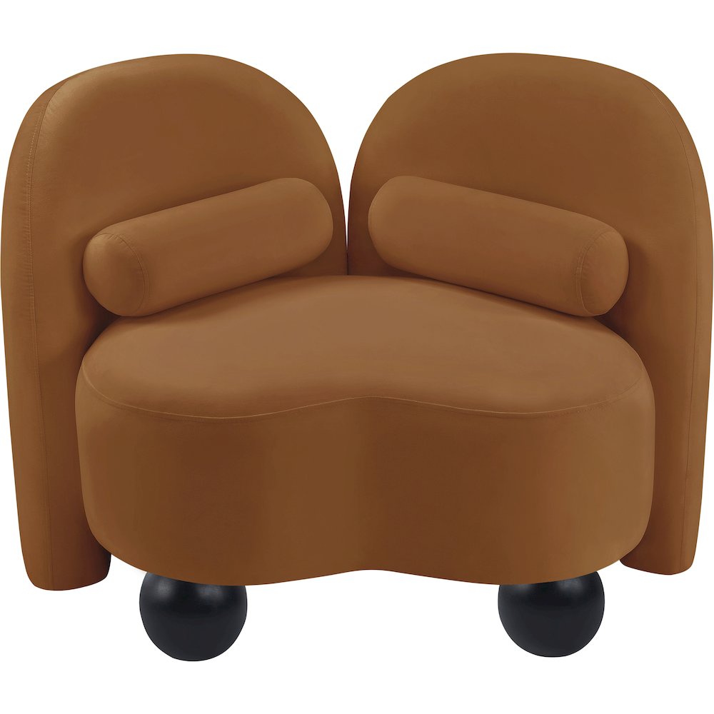 Daphne Saddle Velvet Chair. Picture 8