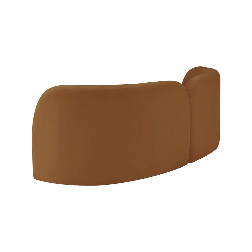Daphne Saddle Velvet Sofa. Picture 7