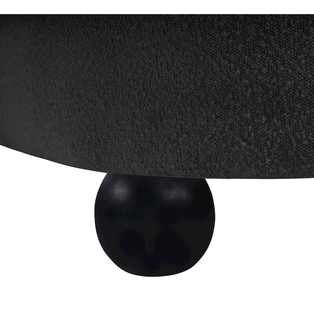 Daphne Black Boucle Fabric Chair. Picture 10