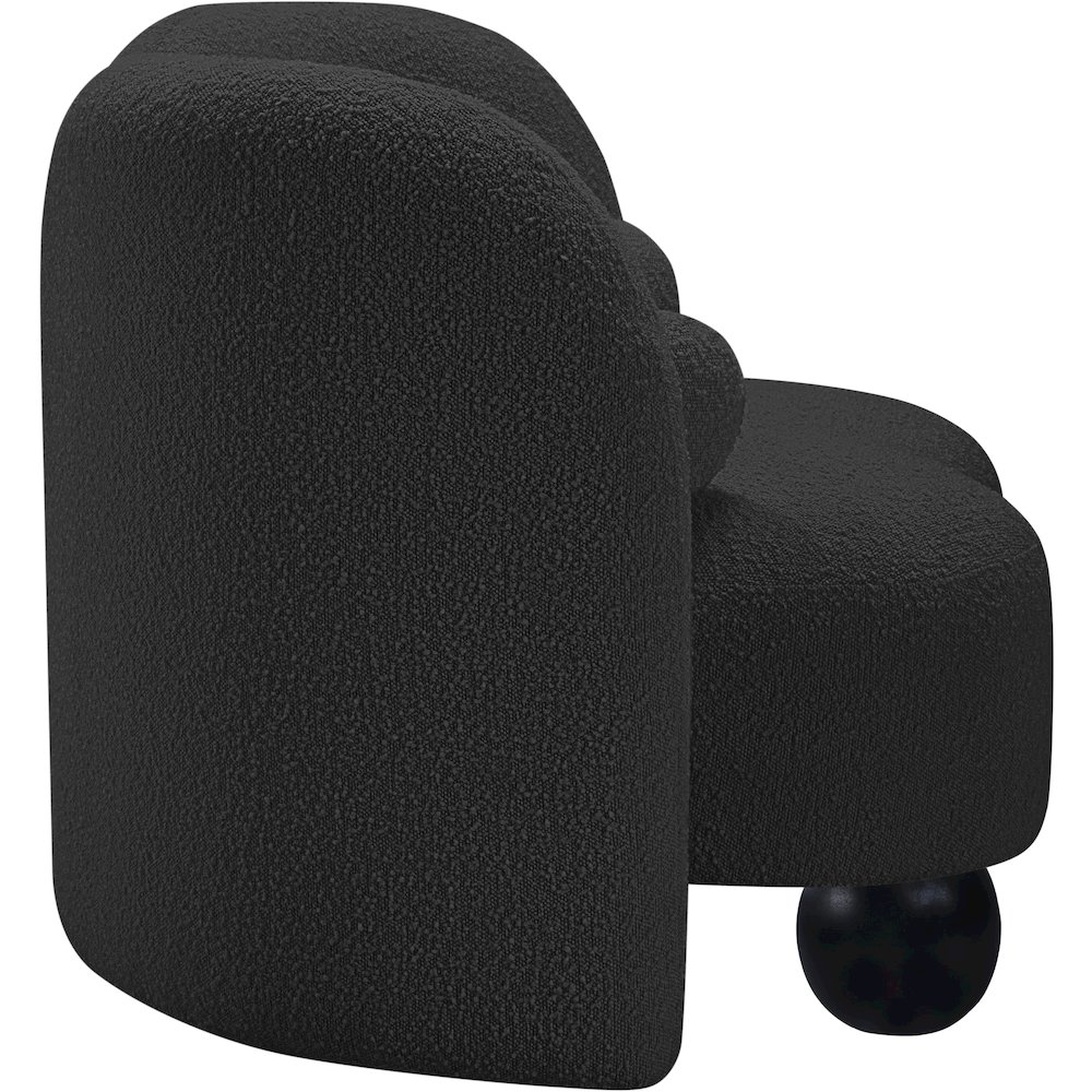 Daphne Black Boucle Fabric Chair. Picture 5