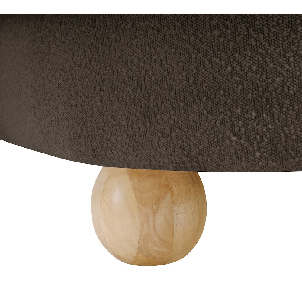 Daphne Brown Boucle Fabric Chair. Picture 9