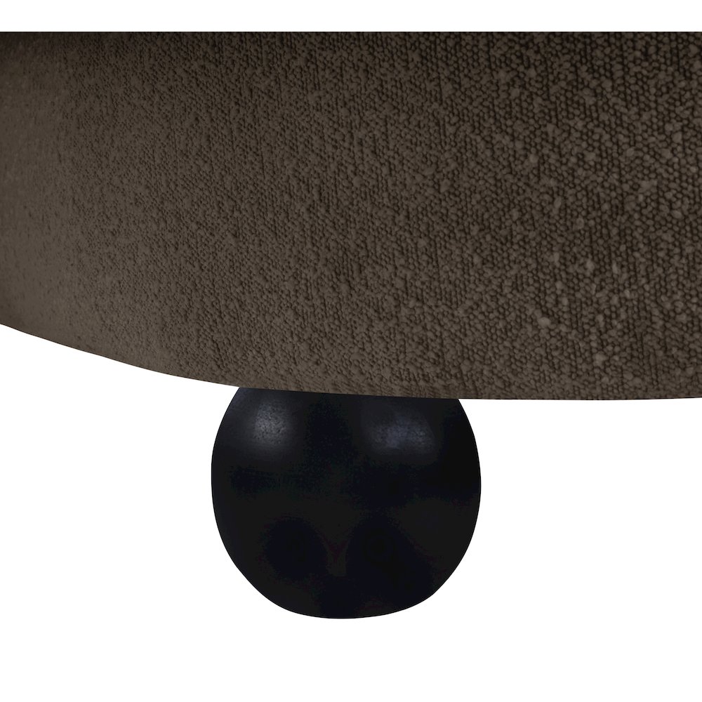 Daphne Brown Boucle Fabric Chair. Picture 10