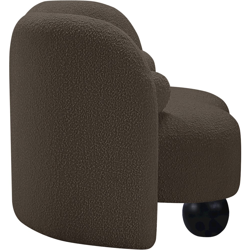 Daphne Brown Boucle Fabric Chair. Picture 5