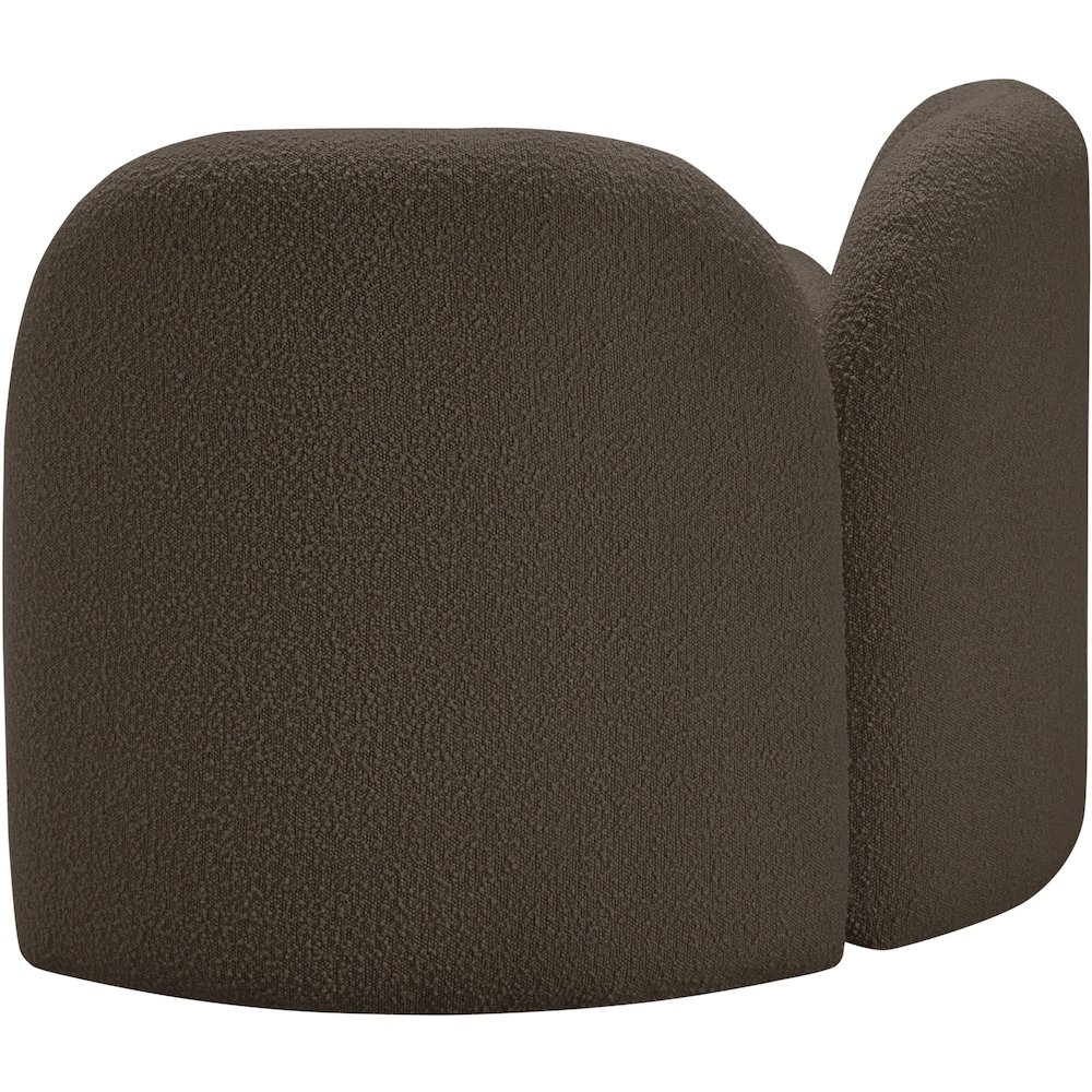 Daphne Brown Boucle Fabric Chair. Picture 7