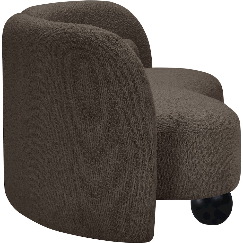 Daphne Brown Boucle Fabric Sofa. Picture 5