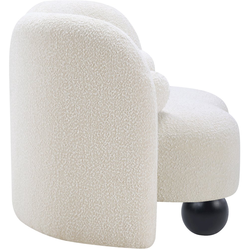 Daphne Cream Boucle Fabric Chair. Picture 5