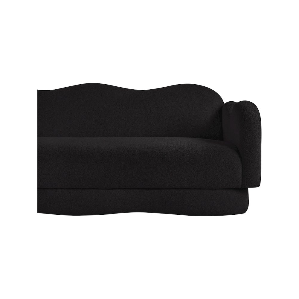 Bloom Black Teddy Fabric Sofa. Picture 11