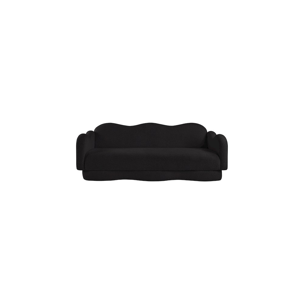 Bloom Black Teddy Fabric Sofa. Picture 2