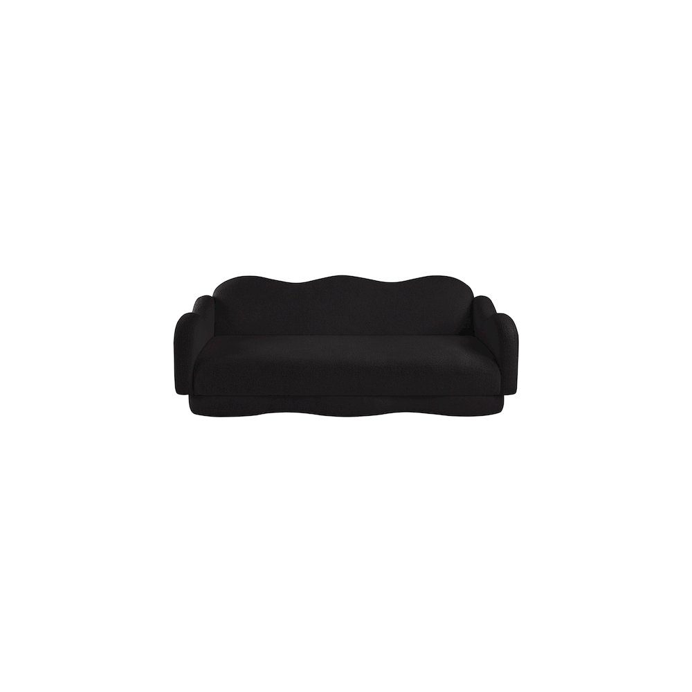 Bloom Black Teddy Fabric Sofa. Picture 5