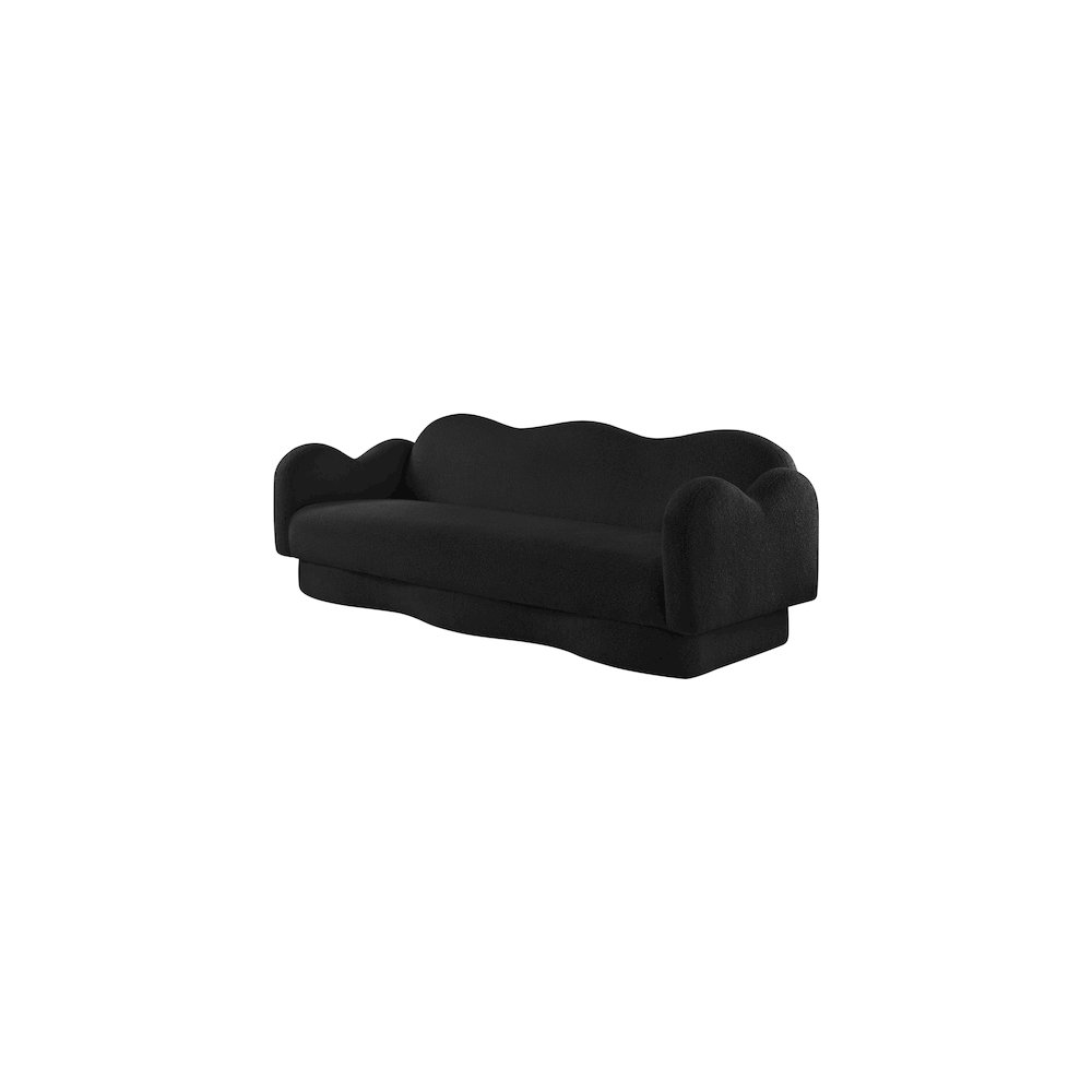 Bloom Black Teddy Fabric Sofa. Picture 6
