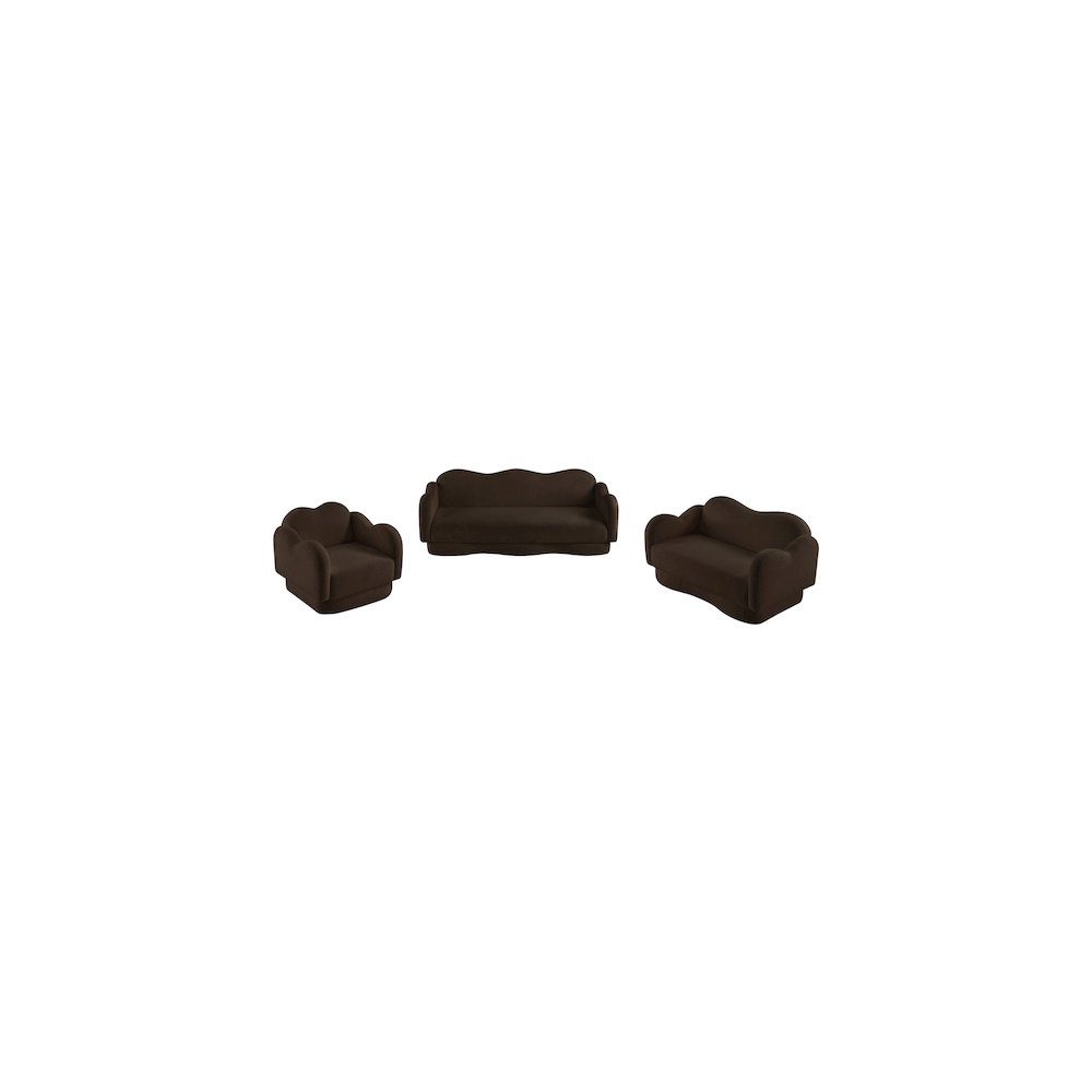 Bloom Brown Teddy Fabric Chair. Picture 9