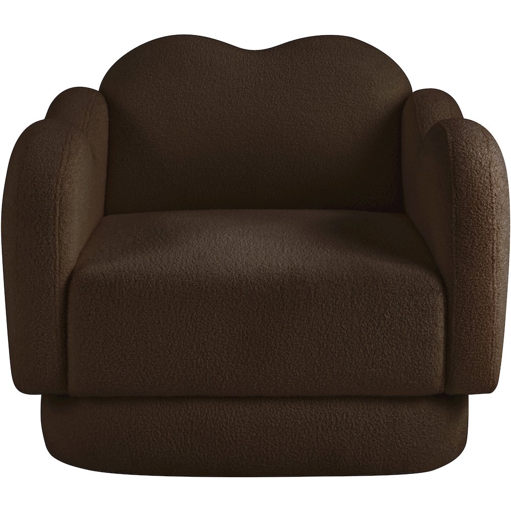 Bloom Brown Teddy Fabric Chair. Picture 2