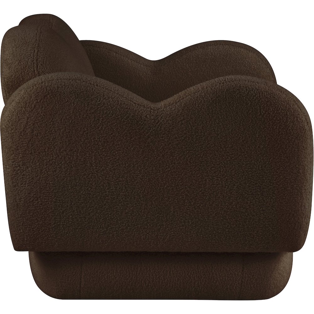 Bloom Brown Teddy Fabric Chair. Picture 3