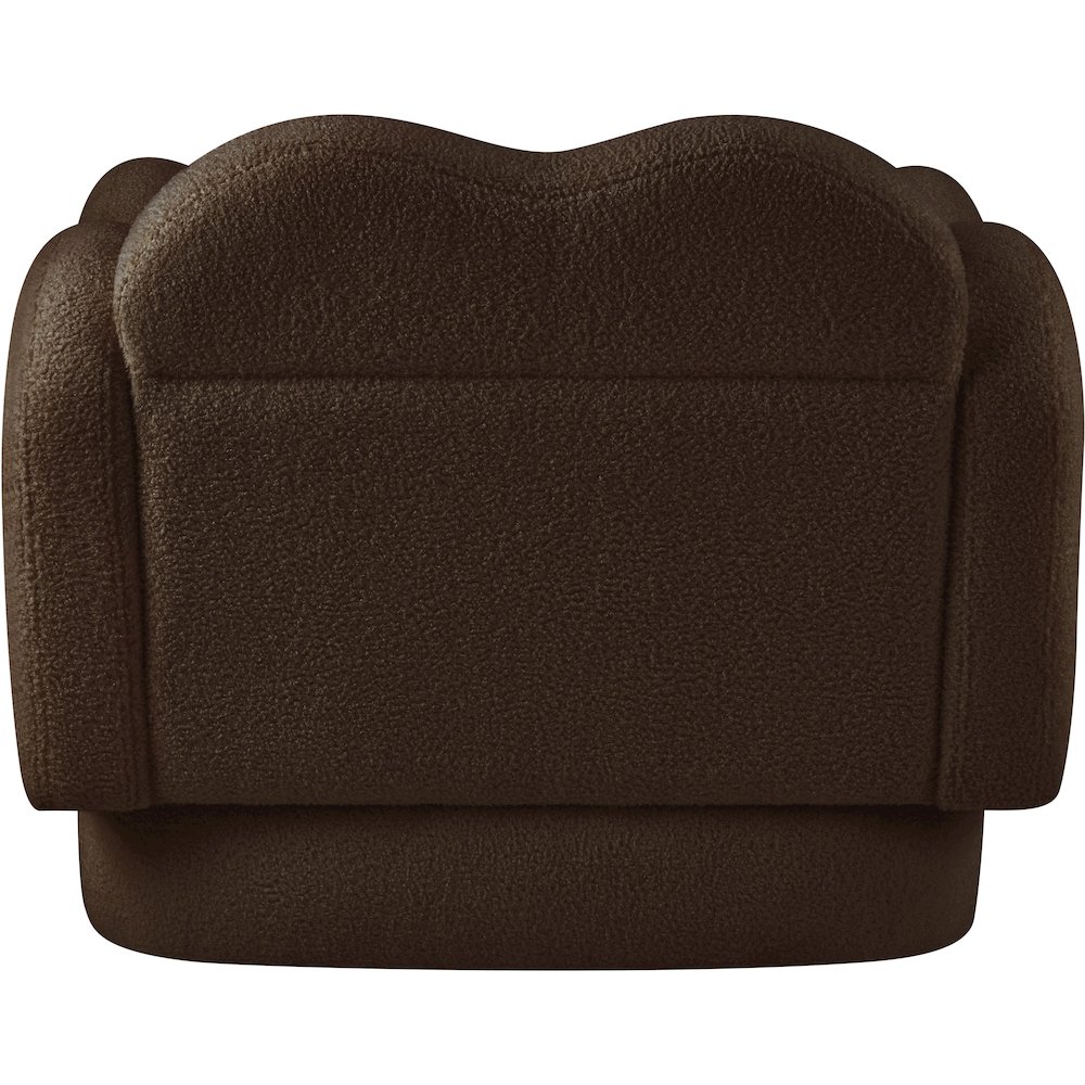 Bloom Brown Teddy Fabric Chair. Picture 4