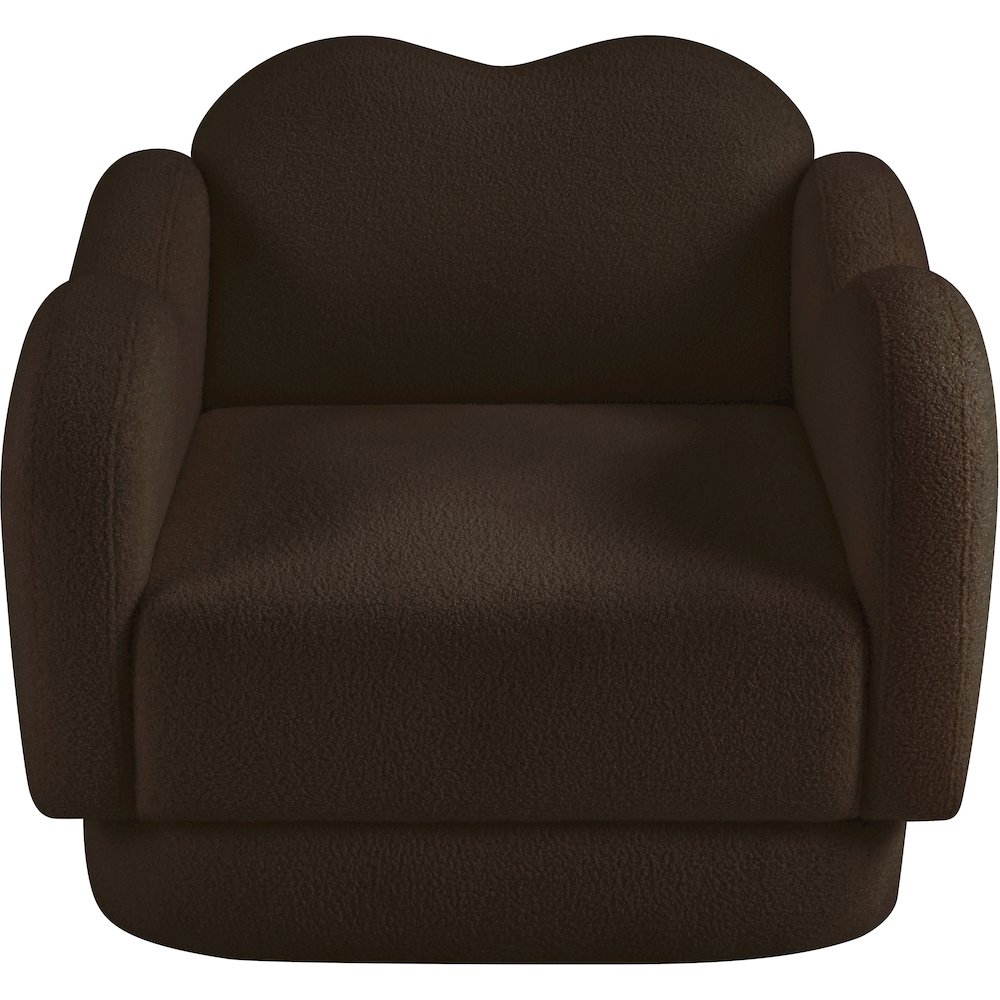 Bloom Brown Teddy Fabric Chair. Picture 5