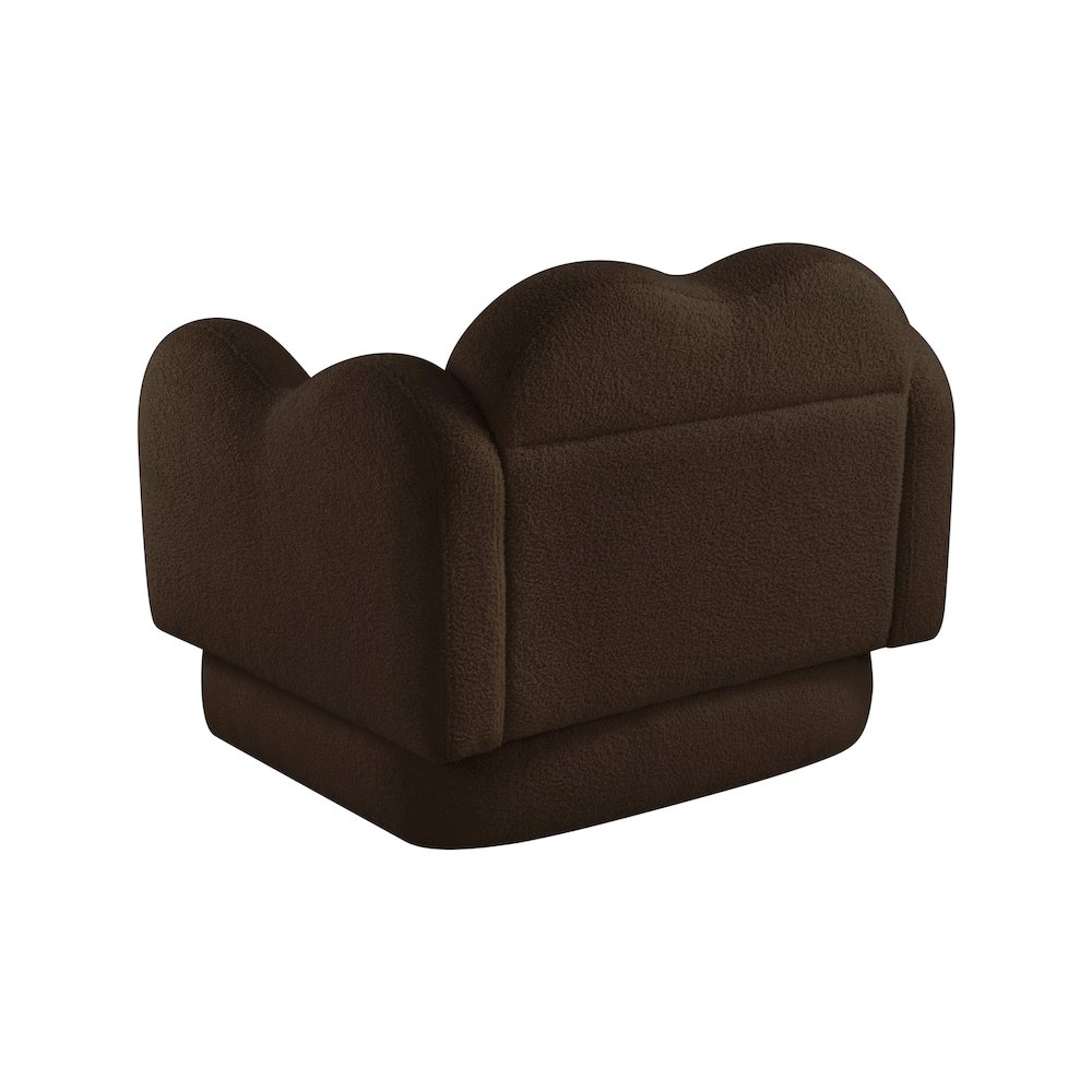 Bloom Brown Teddy Fabric Chair. Picture 7