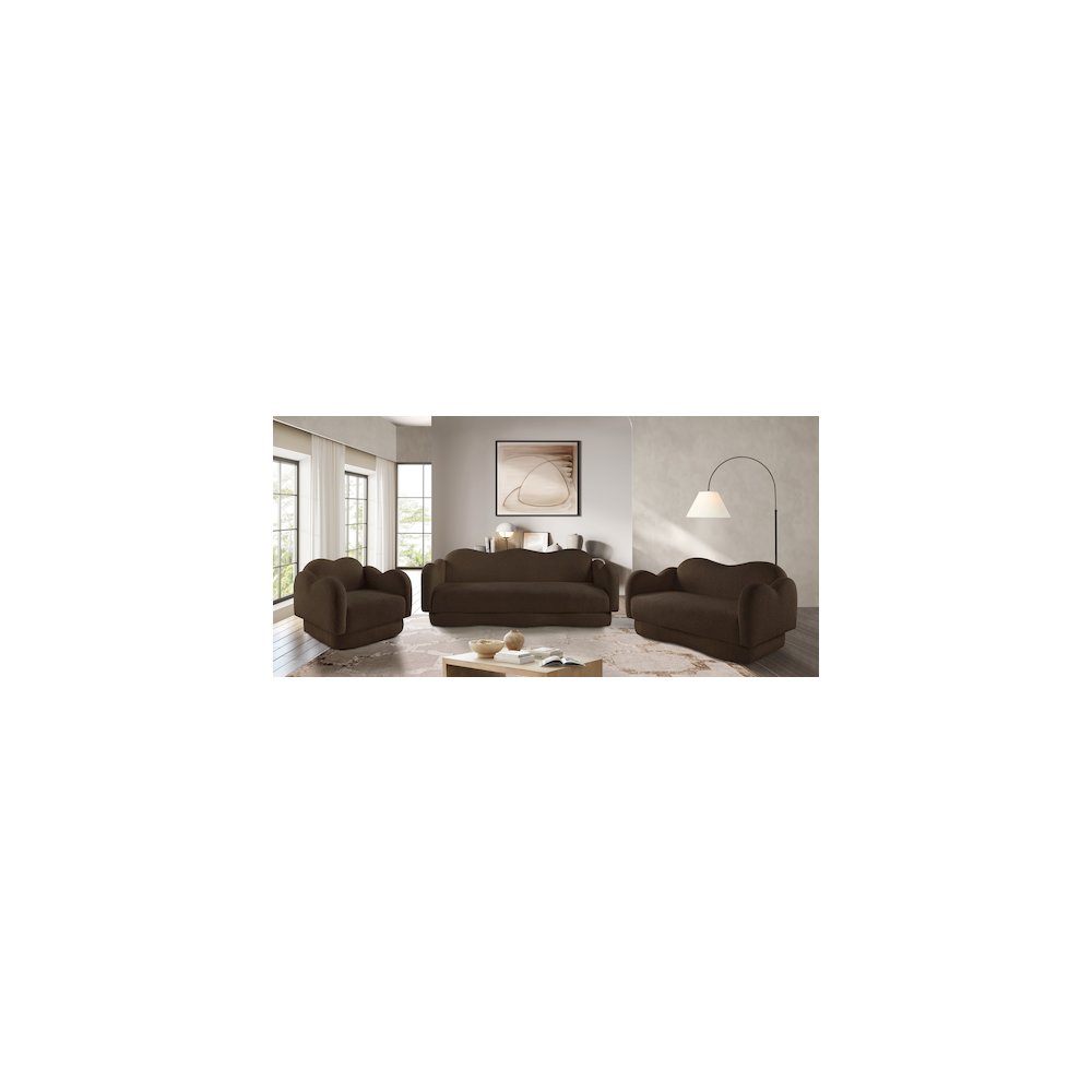 Bloom Brown Teddy Fabric Chair. Picture 11