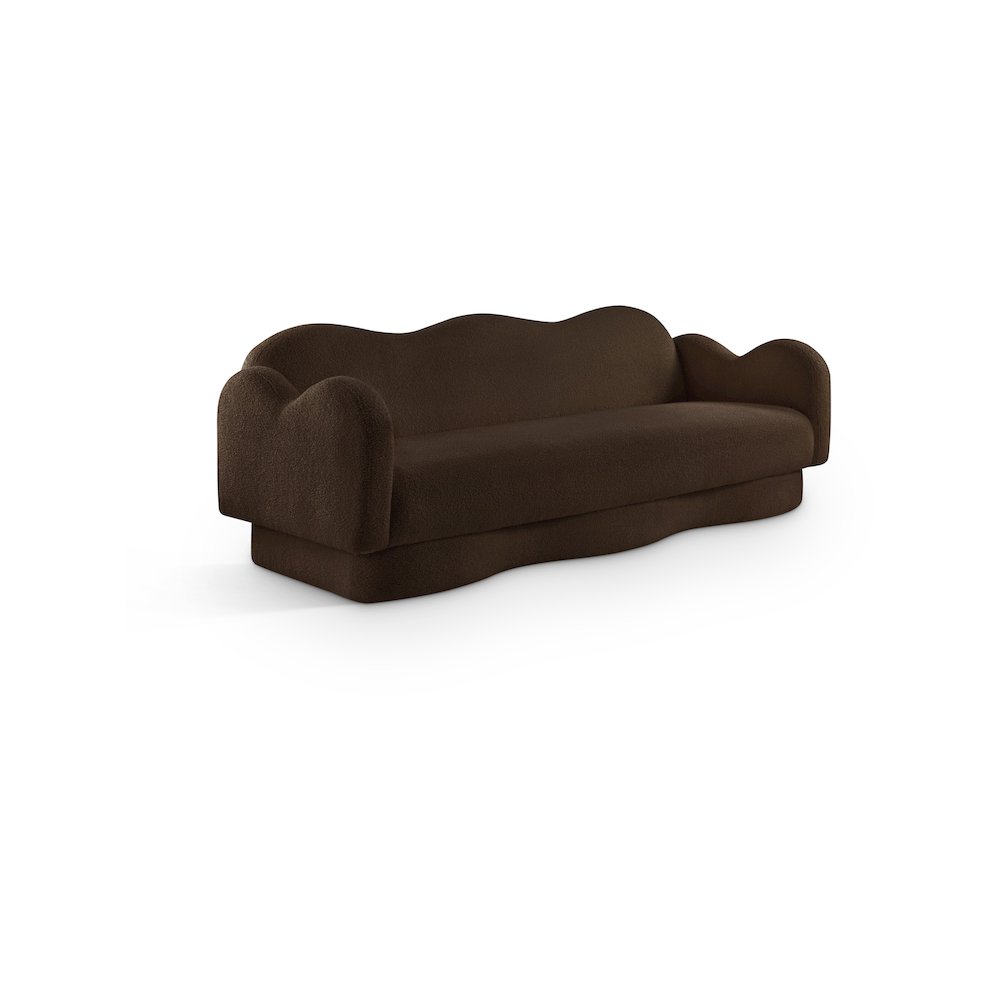 Bloom Brown Teddy Fabric Sofa. Picture 1