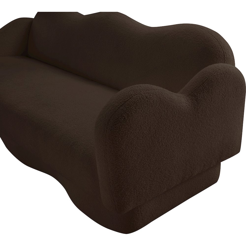 Bloom Brown Teddy Fabric Sofa. Picture 9