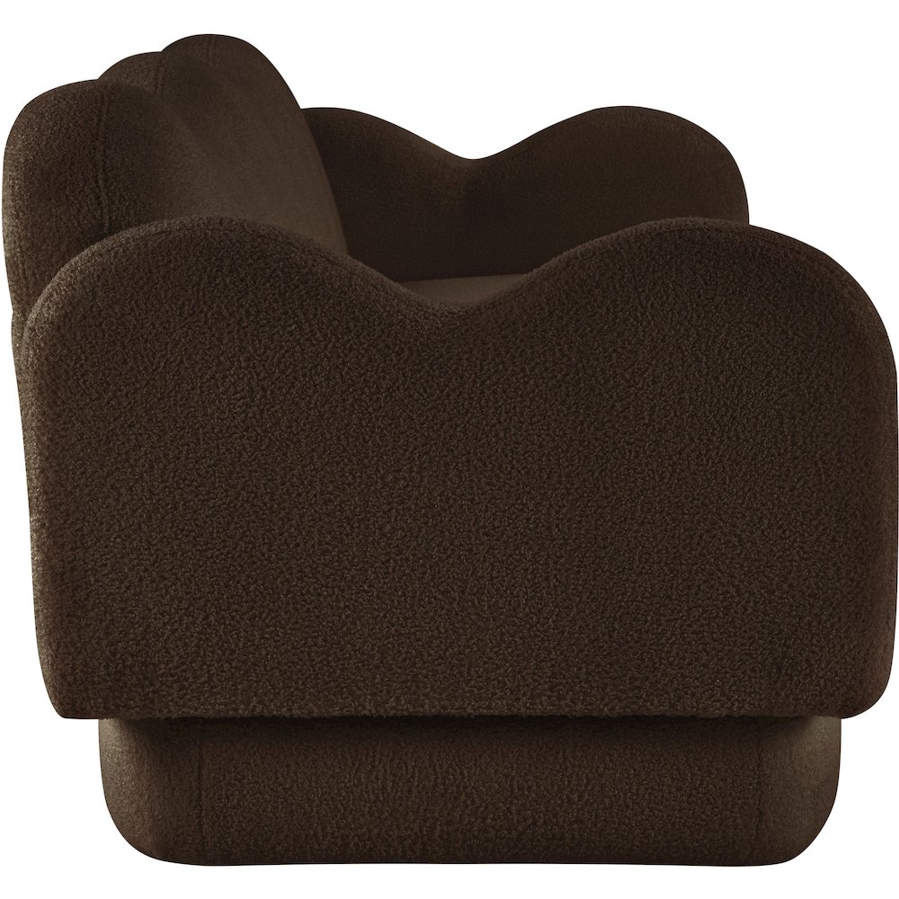 Bloom Brown Teddy Fabric Sofa. Picture 3