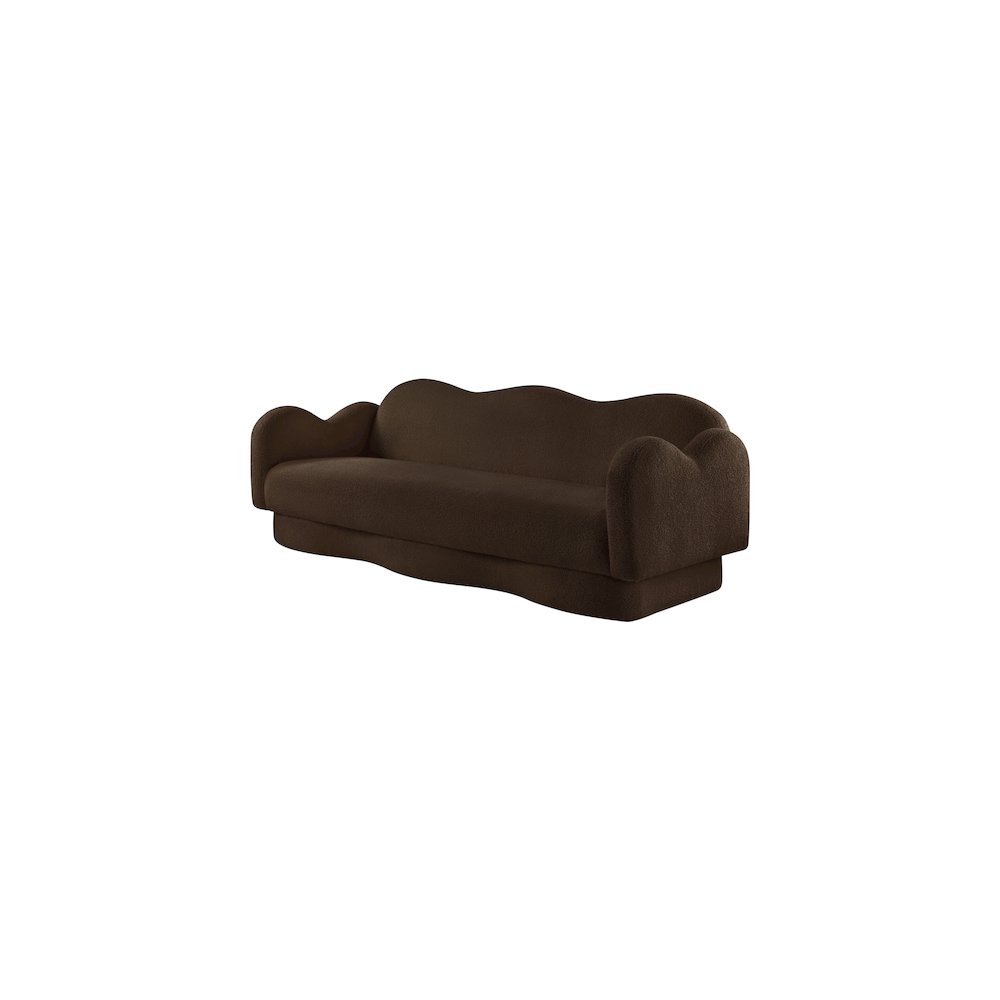 Bloom Brown Teddy Fabric Sofa. Picture 6