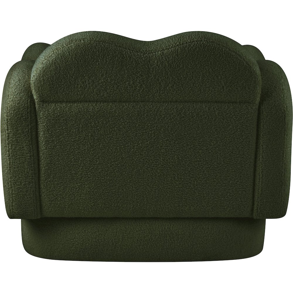 Bloom Green Teddy Fabric Chair. Picture 4