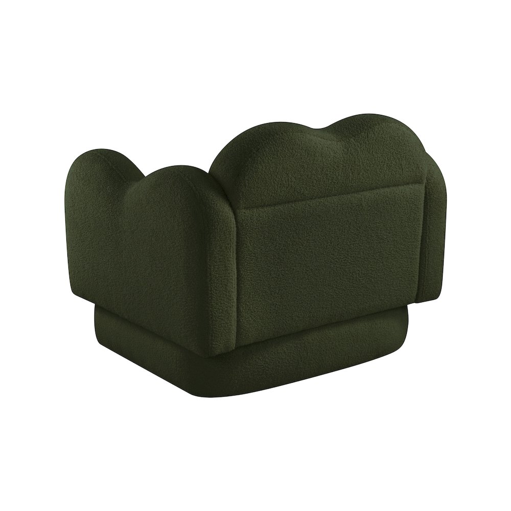Bloom Green Teddy Fabric Chair. Picture 7